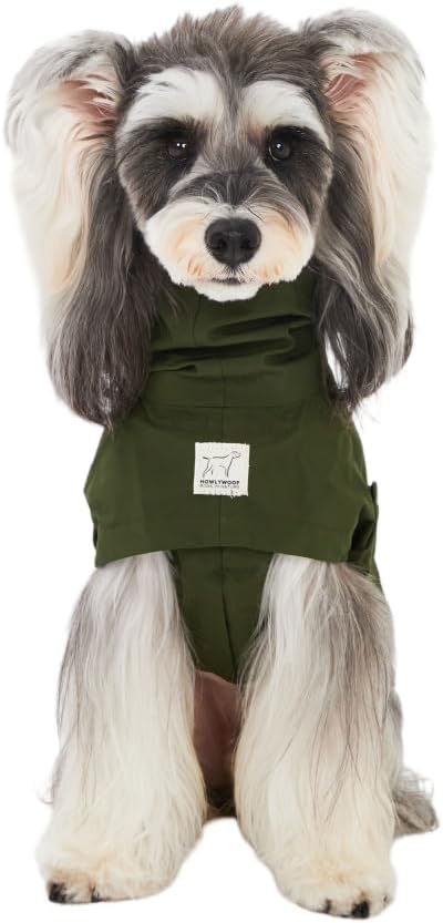 Waterproof Dog Raincoat, Hooded Raincoat for Dachshund Whippet Small Medium Large Dogs, Adjustable Dog Rain Coat Jacket (05(chest21-23'', back17-19.5''))