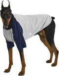 Dog Shirt for Small and Large Dogs Raglan Cotton T-Shirts Soft Breathable Dog Shirts pet Clothes Gray Series (2X-Large, Gray/Navy)