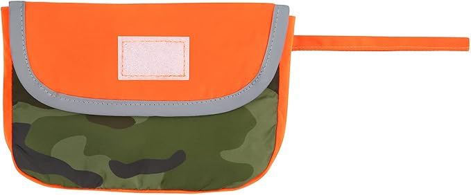 HDE Reversible Dog Raincoat Hooded Slicker Poncho Rain Coat Jacket for Small Medium Large Dogs Camo Orange - XXL