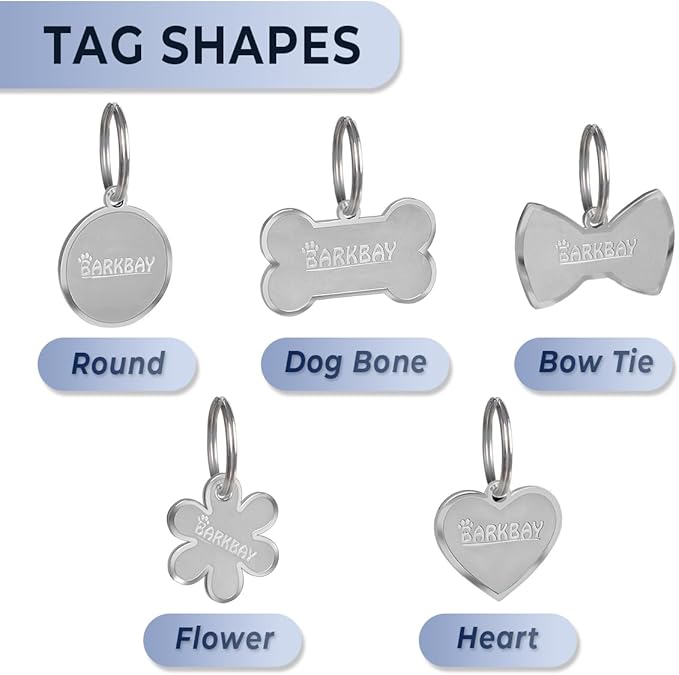 Dog Tags Personalized for Pets,Dog Name Tags QR Code,No Subscription Fees,Modifiable Pet Online Profile,Stainless Steel,No App Required,for Dogs and Cats Small,Medium,Large(Round,Small)