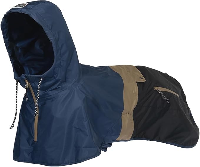 Dog Raincoat with Hood for Medium and Large Dogs - Heavy Rain Resistant Rain Coat for Dogs with 6000mmH2O Waterproof Rating | Lightweight and Adjustable Waterproof Dog Coat | 40 (XXS)