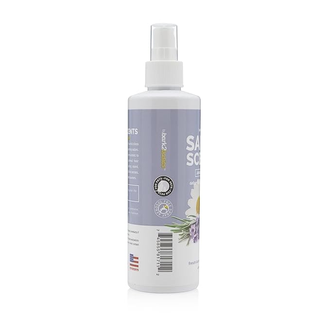 Bark2Basics Salon Scents Pet Grooming Cologne - 8 oz, Natural Professional Perfume for Dogs and Cats, Long Lasting, Deodorizing, Made in The USA (Lavender Chamomile)