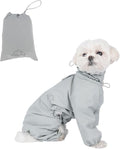 Dog Raincoat, Waterproof Coat, Light Weight & Weather Resistant Shell, Full Coverage Rain Jacket with Legs, Including Storage Bag, for Medium Breed (Large)