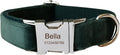 Dog Collar Custom Personalized Engraved Name and Phone Number for Puppy Small Medium Large Pets (XL, Green)