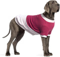 Extra Large Dog Sweaters Warm Clothes Pullover Sweatshirts for Labrador Rottweiler Great Dane, Dark Red Beige, 8X-Large