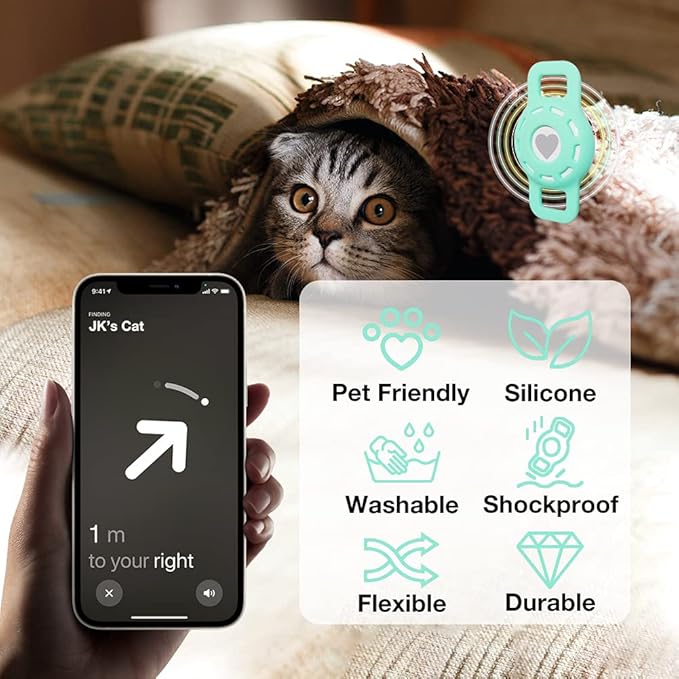 Airtag Holder for Cat, Air Tag Case for Cat Collar and Small Dog Collar