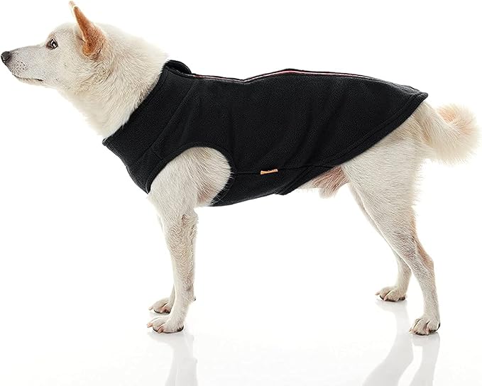 Gooby Boys 3X-Large Chest (~28.5 Inch) Zip Up Fleece, Black, 3X-Large 28.5 US