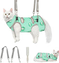 Supet Cat Grooming Hammock, Soft Fabric Nail Clipper Hammock, Self-Adhesive Wrap for Cutting Nails, Quickly Calm Down for Medicine, Teeth Brushing, Ear Cleaning