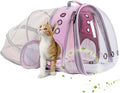 halinfer Dual Expandable Cat Backpack Carrier, Fit up to 20 lbs, Expandable Pet Carrier Backpack for Large Fat Cat and Small Puppy