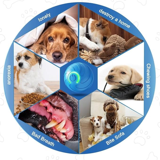 2 Packs Smart Jumping Ball for Dogs,2025 New Vibrating DogBall, Smart Jumping Ball DogToy, Interactive DogBall, Shaky BallToy for Dogs, BouncingBall for Dog, for Small Medium Large Dog