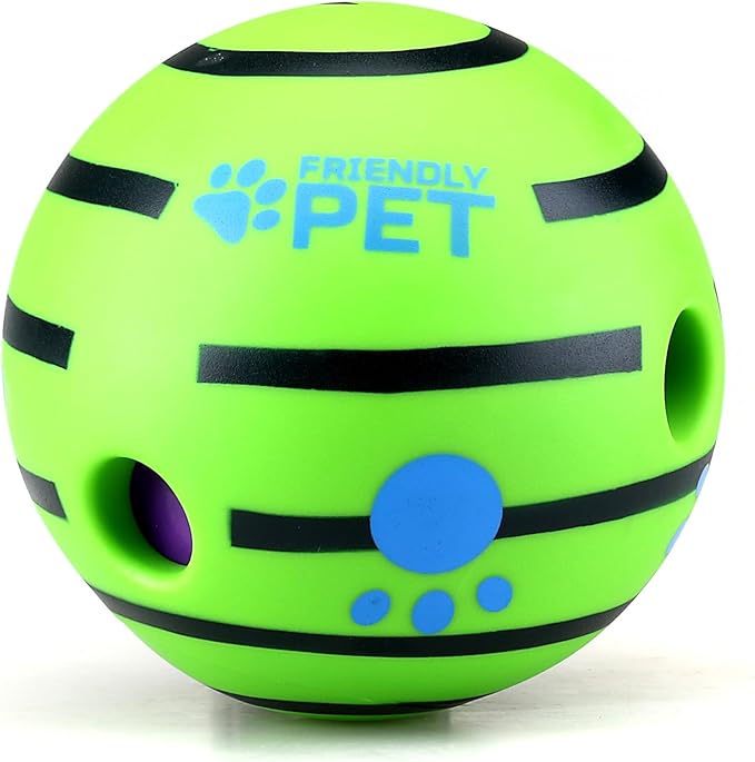 Wobble Giggle Ball and Plush NO Stuffing Squeaky Toy Combo (Skunk)