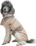 MAMORE Dog Jacket Waterproof Outdoor Vest for Smal Medium Large Dogs, Windproof Adjustable Breathable Lightweight Fashion Casual Dog Clothes (Khaki, Medium)