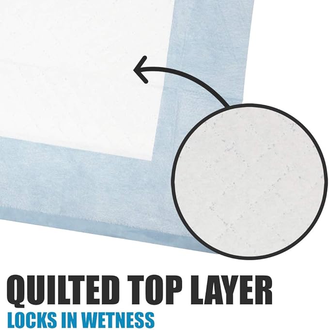 BV Puppy Pads Leak-Proof 600 Count 22"x 22" - Absorbent Pee Pads for Dogs with 6-Layer Design, Rapid Dry Sheet & Built-in Attractant - Dog Pad with Odor Control, Perfect for Puppies & Senior Dogs