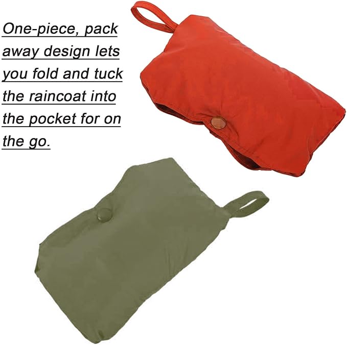 Raincoat Packable Hooded Dog Rain Jacket Reflective Strips Lightweight Adjustable Poncho for Small Medium Large Dogs Army GreenXS (Back:11 Inches)