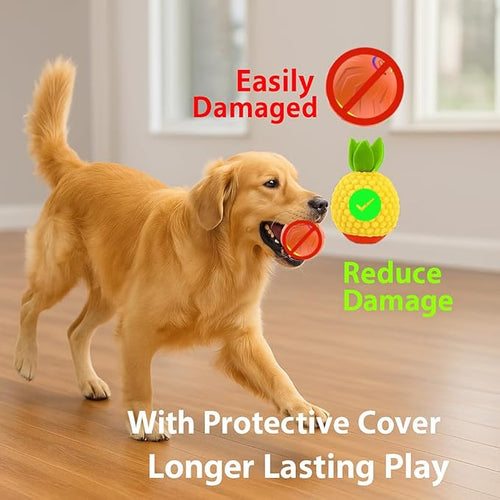 2026 T01 Interactive Dog Toys Dog Ball, Automatic Rolling and Bouncing Moving Dog Toy, Durable and USB Rechargeable, Fun Smart Toy for Puppy, Small, Medium and Large Dogs, Dog Toys to Keep Them Busy