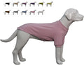 Lovelonglong Ribbed Dog T-Shirt Cotton Knitted Dog Sweaters for All Season Pet T-Shirts for Large Medium Small Dogs Light Pink XL