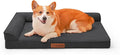 Orthopedic Dog Beds Large Sized Dog, Memory Foam Pet Bed for Medium and Large Dogs, Removable and Washable Microsuede Cover, TPU Waterproof Liner, Nonskid Bottom, 36x27x6 Inches, Dark Grey