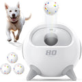 uahpet Automatic Ball Launcher for Dogs with Obstacle Detection, 20ft-80ft Adjustable Distances Ball Thrower Launcher for Medium & Large Dogs, with 4 Balls (2.5 inches)
