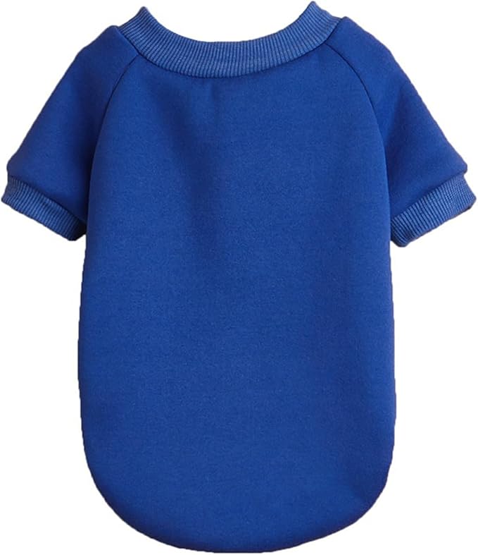Puppy Sweater for Small Dogs Clothes Warm Winter Cat Clothe Pet Sweatshirt Knitwear Doggie Kitten Clothing, Blue, X-Large