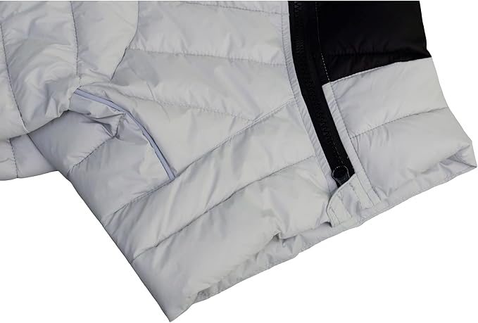 lovelonglong Dog Coat Dog Warm Jacket, 4 Legs Covered Waterproof Windproof Reflective Warm Dog Vest, Zippered Adjustable Outdoor Dog Snow Jacket for Small Medium Large Dogs Off White S