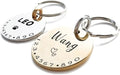 Cats Dogs ID Tags Personalized Lovely Symbols Pets Collar Name Accessories Simple Custom Engraved Products for Extra Small Four Legged Child Necklace Chain Anti-Lost Shiny Stainless Steel Charm