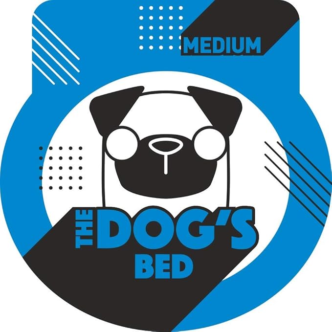 The Dog’s Bed Orthopedic Headrest Dog Bed Med Grey/Blue, Memory Foam, Pain Relief: Arthritis, Hip & Elbow Dysplasia, Post Surgery, Lameness, Waterproof Washable Cover