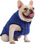 PetWarm Reversible Dog Cold Weather Coats, Waterproof Dog Puffer Vest, Vest for Dogs with Hook-and-Loop Strap, Windproof Outdoor Coat for Winter Walks and Snowy Days, Blue, M
