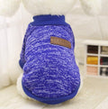 Idepet Pet Dog Classic Knitwear Sweater,Soft Fleece Coat for Small,Medium Dog,Warm Pet Dog Cat Clothes,Soft Puppy Customes (XS, DarkBlue)