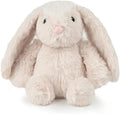 Best Pet Supplies Squeaky Dog Toys with Soft Durable Fabric for Small, Medium and Large Pets Interactive Toy for Indoor Play, Supports Active Biting and Play - Bunny (Beige), Small