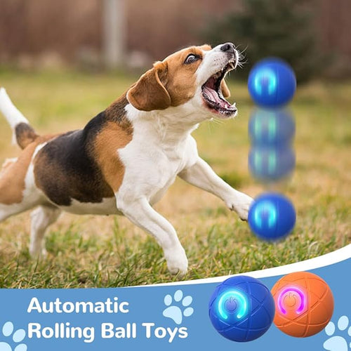 2025 New Dog Ball for Large Dogs, 2PCS Interactive Dog Ball Toy Vibrating Balls, Smart Shaking Pet Bounce Electric Balls Automatic Moving Pet Toy for All Dogs (#A1)