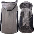 Fleece Dog Hoodie for Small Dogs Super Warm Puppy Jacket for Cold Winter Dog Coats,Grey XS