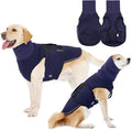 Dog Anxiety Vest,Pet Calming Hoodie Breathable Dog Anti-Anxiety Jacket for Thunder Fireworks and Separation,Blue XL