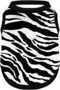 Adorable Zebra Print Dog Shirts – Lightweight, Cozy Outfit for Small to Medium Dogs, Soft & Snuggly Pet Wear for Everyday Comfort and Cuteness.Black 3XL
