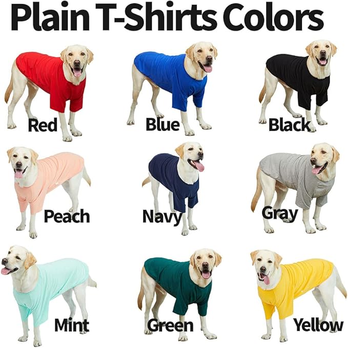 Dog Shirt for Small Dogs Plain T-Shirts Soft Breathable Dog Cotton Shirt pet Clothes (X-Large, Red)