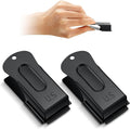 2 Pieces Brass Pet Training Clicker Signaling Cricket Clicker Metal Dog Clicker for Puppy Cats Trainer Pet Owners (Black)