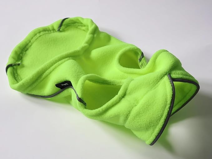 JACKO & CO - Fleece Vest Dog Sweater with Leash Ring - Soft, Warm & Lightweight Pullover Coat for Small & Medium Dogs, Puppies & Cats - Cozy Fall/Winter/Spring Pet Jacket (Lime Green, XS 2-4lbs)