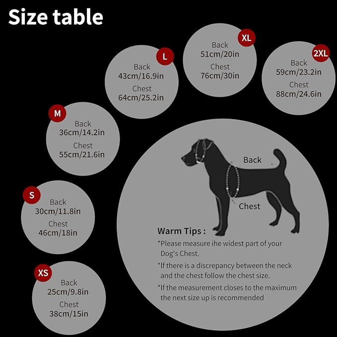 Warm Dog Winter Coat, Windproof Cold Weather Jacket, Reflective & Adjustable Black Pet Vest with Harness, Thick Polar Fleece Lining Cozy Apparel for Small Medium Dogs & Cats