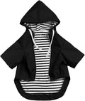 Dog Raincoat rain Jacket Raincoat Dogs Waterproof Small Medium Breeds Zip Closure Storage Pocket Harness Hole Black L