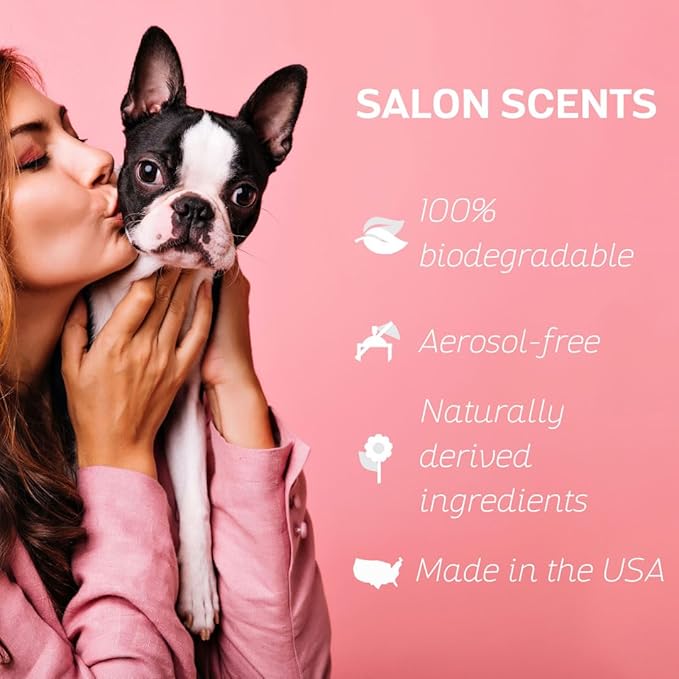 Bark2Basics Salon Scents Pet Grooming Cologne - 8 oz, Natural Professional Grade Perfume for Dogs and Cats, Spray, Long Lasting, Deodorizing, (Coconut and Pineapple)