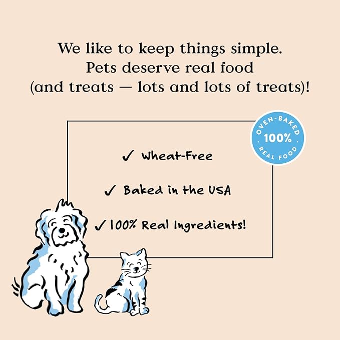 Bocce's Bakery Berry Smoothie Wellness Treats for Dogs, Wheat-Free Everyday Dog Treats, Made with Real Ingredients, Baked in The USA, All-Natural Soft & Chewy Cookies, 6 oz