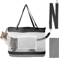 Dog Purse Carrier for Small Dogs, Cats - Dog Carrier Purse for Small Animals up to 22lbs, Collapsible Breathable Pet Carrier Sling for Outing Travel Vet-Gray