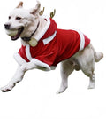 Christmas Dog Hoodie for Small Medium Large Dogs, Santa Claus Dogs Hoodie Christmas Cosplay Clothes Reindeer Dog Costume Outfits Pullover L