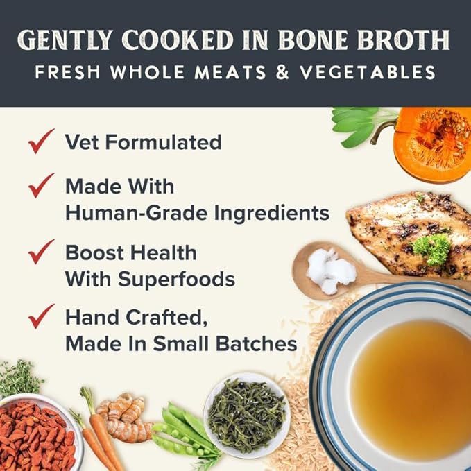 Health Extension Gently Cooked Dog Food Variety Pack – Chicken & Pumpkin, Beef & Potato, Lamb & Carrot – 9 oz Each – Human-Grade Superfood Meals for Digestion, Immunity & Coat Health (Pack of 3)