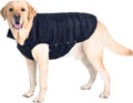 SPACE LION Dog Puffer Jacket, Down Winter Coat, Durable Outdoor Coat for Cold and Windy Conditions, Waterproof, Lightweight Jacket, Adjustable Fit for Small, Medium, Large Dogs(Black,28/4XL)