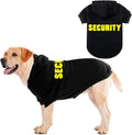 EXPAWLORER Security Dog Hoodie Puppy Sweater - Dog Sweatshirt Soft Fleece Lined Pet Clothes, Cold Weather Hooded Jacket Coat Keep Warm for Small Medium Large Dogs, 4X-Large