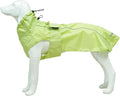 Waterproof Dog Raincoat with Reflective Strip, Adjustable Breathable Rain Coat Jacket with Leash Hole for Dogs (Light Green, XXX-Large)