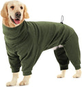 Dotoner Pullover Dog Sweater High Collar With Leash Hole - Cold Weather Vest for Indoor and Outdoor Use - Long Sleeve Sweatshirt Clothes for Large Dogs