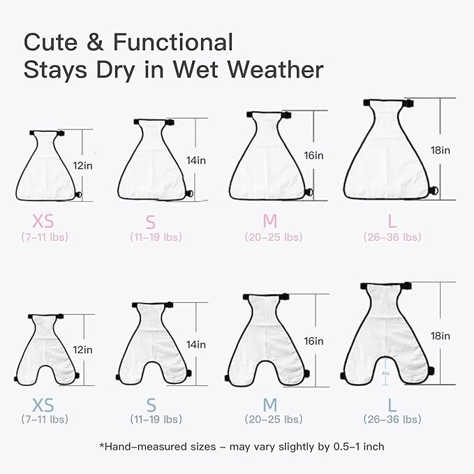 Waterproof Belly Shield for Corgis & Dachshunds – Adjustable underbelly Protector. Male/Female Designs. Stays Dry in rain, mud & Grass. Ideal for Sensitive Skin (Blue - Male, M)