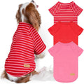 KYEESE 3Pack Dog Sweater Cat Sweaters with Sleeves Stretchy Cat Clothes Comfy Pet Fleece Sweater Soft Pet Coat Lightweight Dogs Sweatshirt Pullover Dog Sweaters for Small Dogs Girl for Cold Weather