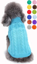 Dog Sweater, Warm Dog Sweaters for Small Dogs Medium Large Dogs, Cute Winter Classic Turtleneck Pet Sweater Cat Sweater Dog Clothes Coat Dog Christmas Sweaters for Girls Boys Dog Puppy Cat